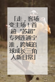 走，客场变主场！首趟“苏超”专列连通宁淮，跨城追球成长三角人新日常
