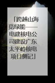 跨越山海觅绿能——电建核电公司建设广东太平岭核电项目侧记