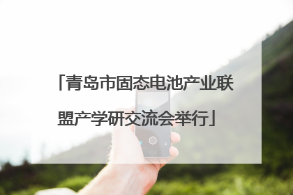 青岛市固态电池产业联盟产学研交流会举行