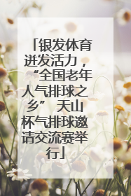 银发体育迸发活力，“全国老年人气排球之乡” 天山杯气排球邀请交流赛举行
