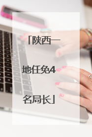 陕西一地任免4名局长