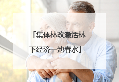 集体林改激活林下经济一池春水