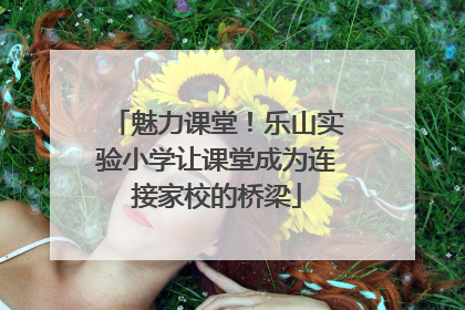 魅力课堂！乐山实验小学让课堂成为连接家校的桥梁