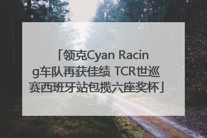 领克Cyan Racing车队再获佳绩 TCR世巡赛西班牙站包揽六座奖杯