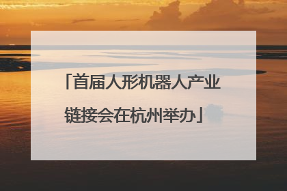 首届人形机器人产业链接会在杭州举办