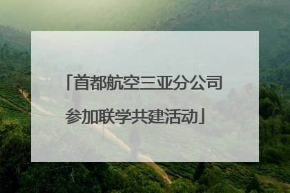 首都航空三亚分公司参加联学共建活动