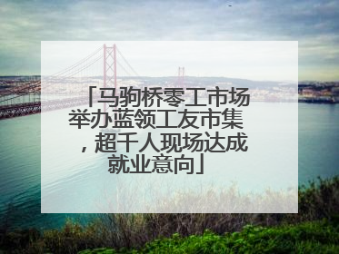马驹桥零工市场举办蓝领工友市集，超千人现场达成就业意向