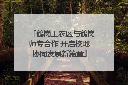 鹤岗工农区与鹤岗师专合作 开启校地协同发展新篇章