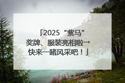 2025“紫马”奖牌、服装亮相啦→快来一睹风采吧！