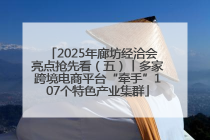 2025年廊坊经洽会亮点抢先看（五）丨多家跨境电商平台“牵手”107个特色产业集群