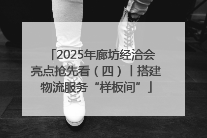 2025年廊坊经洽会亮点抢先看（四）丨搭建物流服务“样板间”