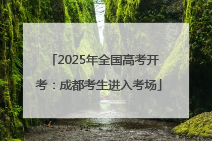 2025年全国高考开考：成都考生进入考场