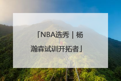 NBA选秀｜杨瀚森试训开拓者